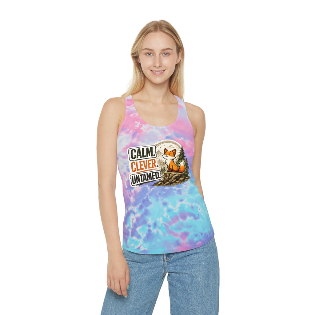 Calm Clever Untamed/Tie Dye Racerback Tank Top