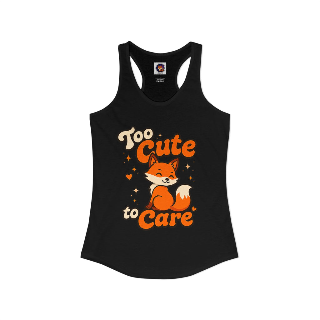 Too Cute Too Care/Ideal Racerback Tank