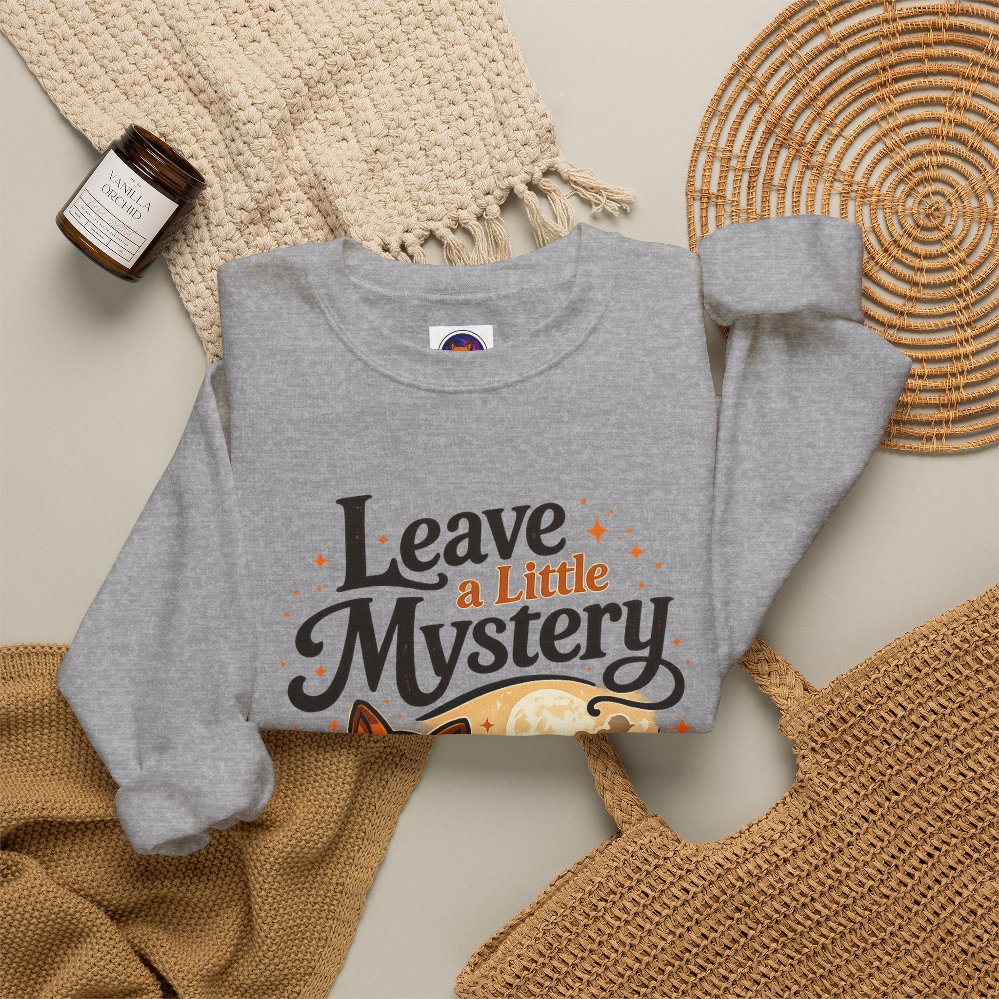 Leave A Little Mystery/Heavy Blend™ Crewneck Sweatshirt