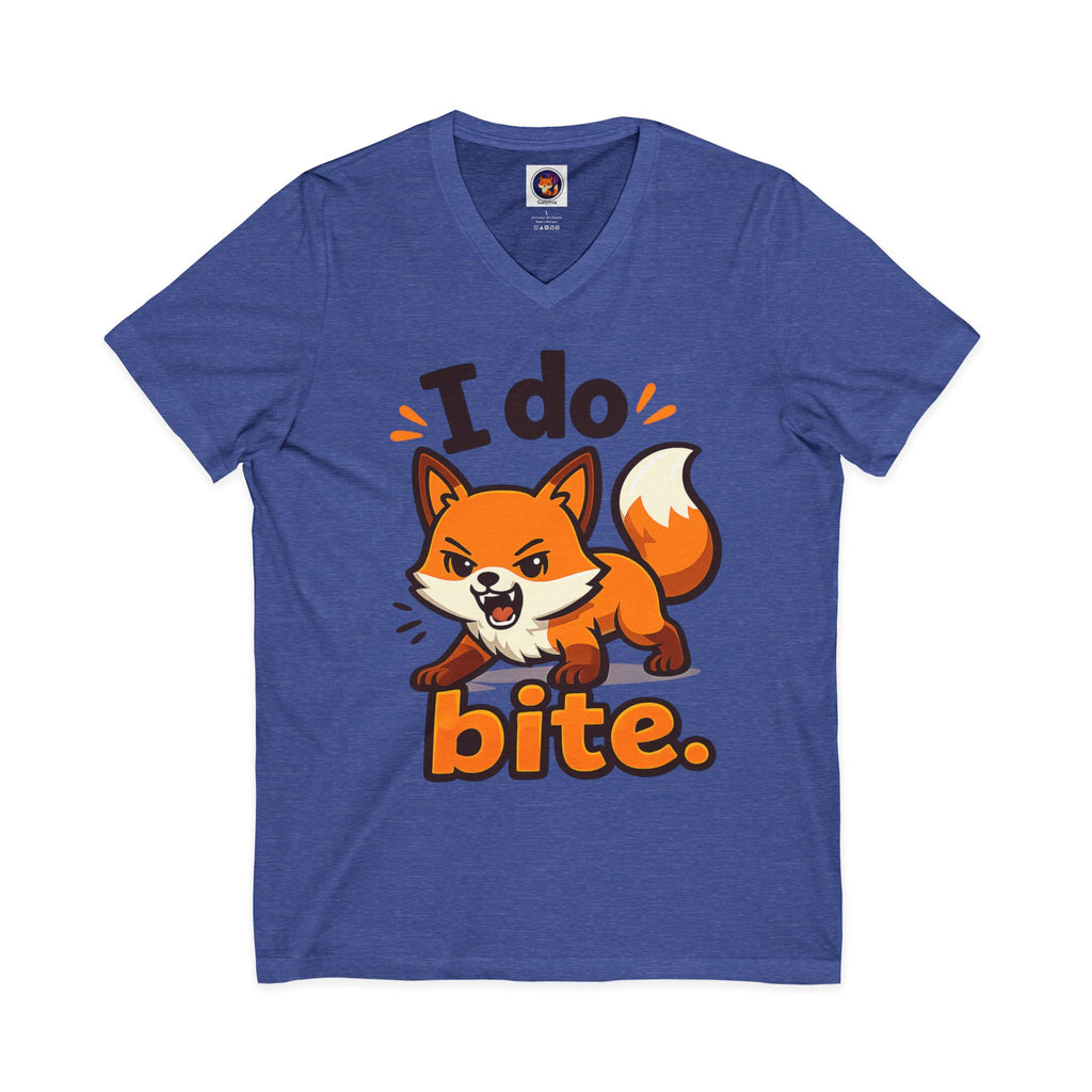 I Do Bite/Jersey Short Sleeve V-Neck Tee