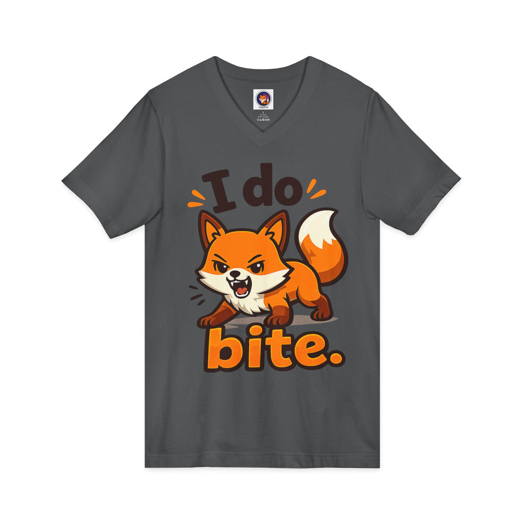 I Do Bite/Jersey Short Sleeve V-Neck Tee