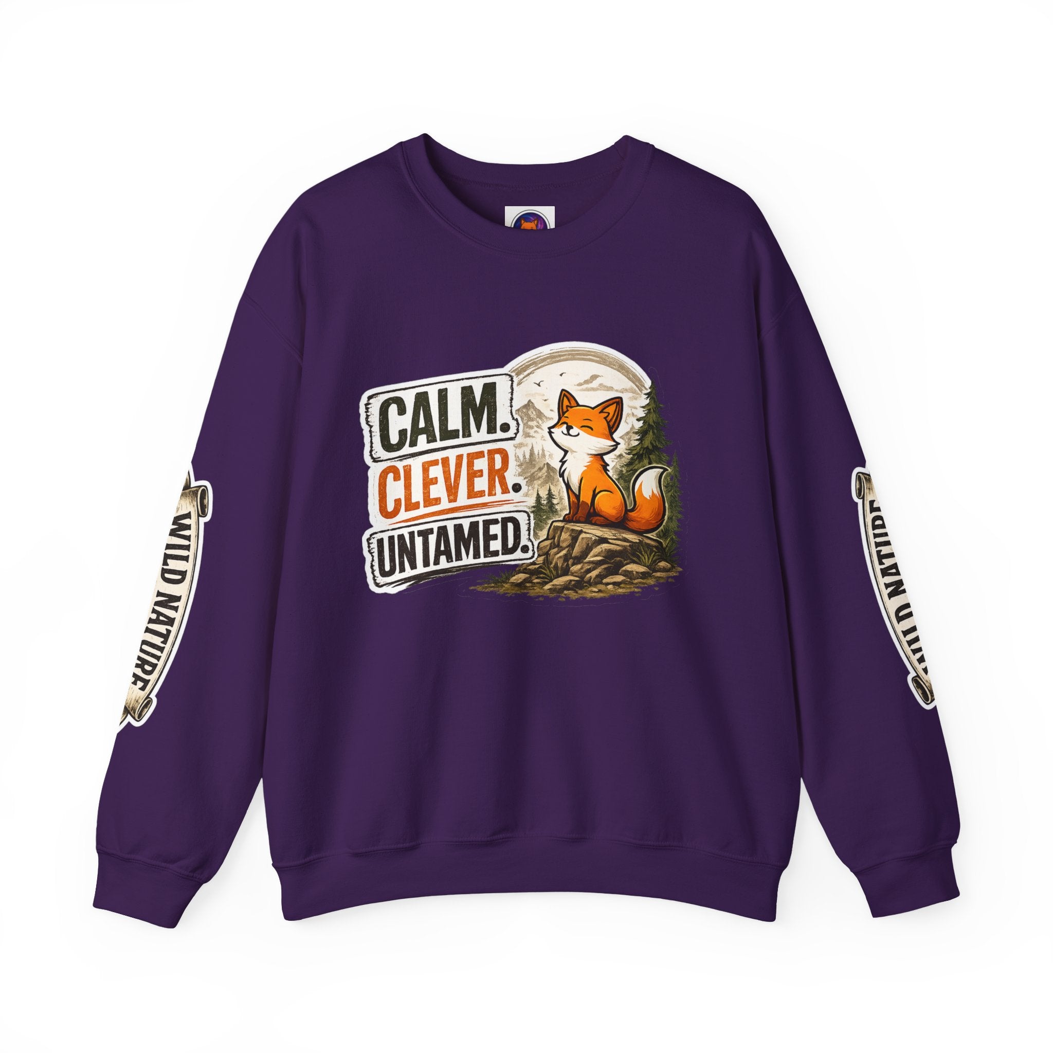 Calm Clever Untamed/Heavy Blend™ Crewneck Sweatshirt