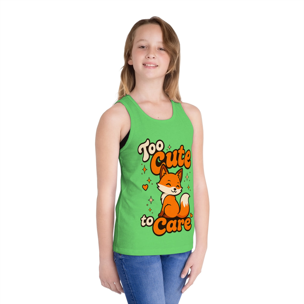 Too Cute To Care/Kid's Jersey Tank Top