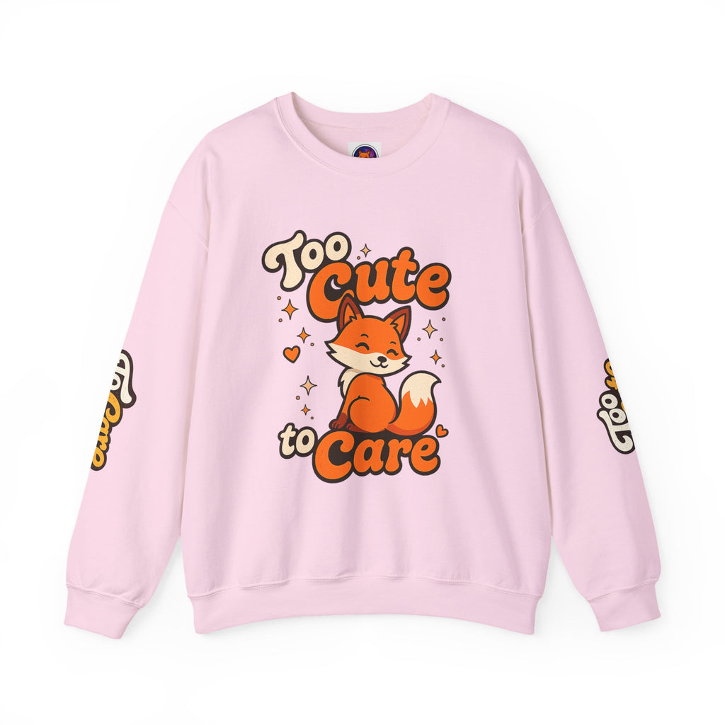 Too Cute To Care/Heavy Blend™ Crewneck Sweatshirt