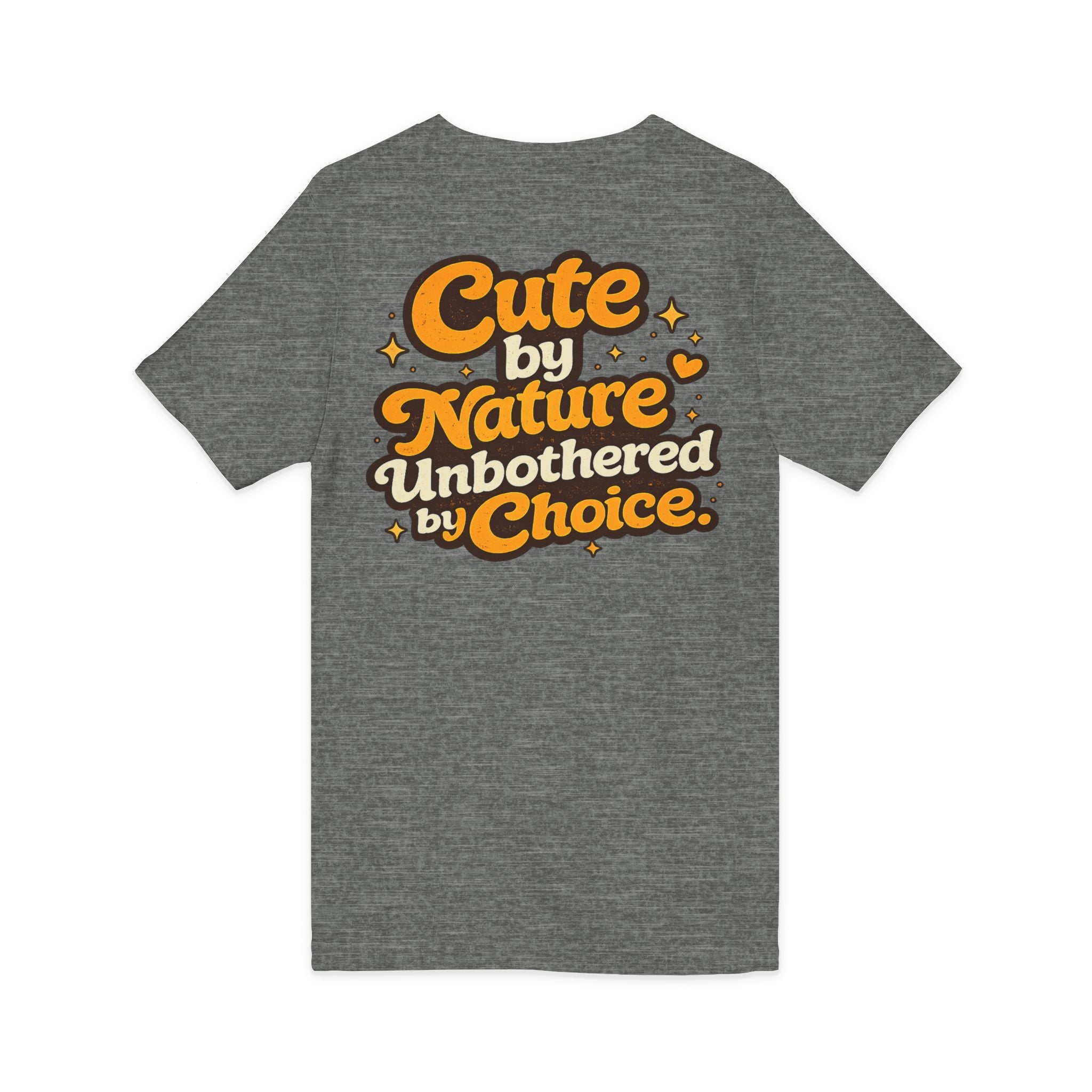 Too Cute To Care/Jersey Short Sleeve V-Neck Tee