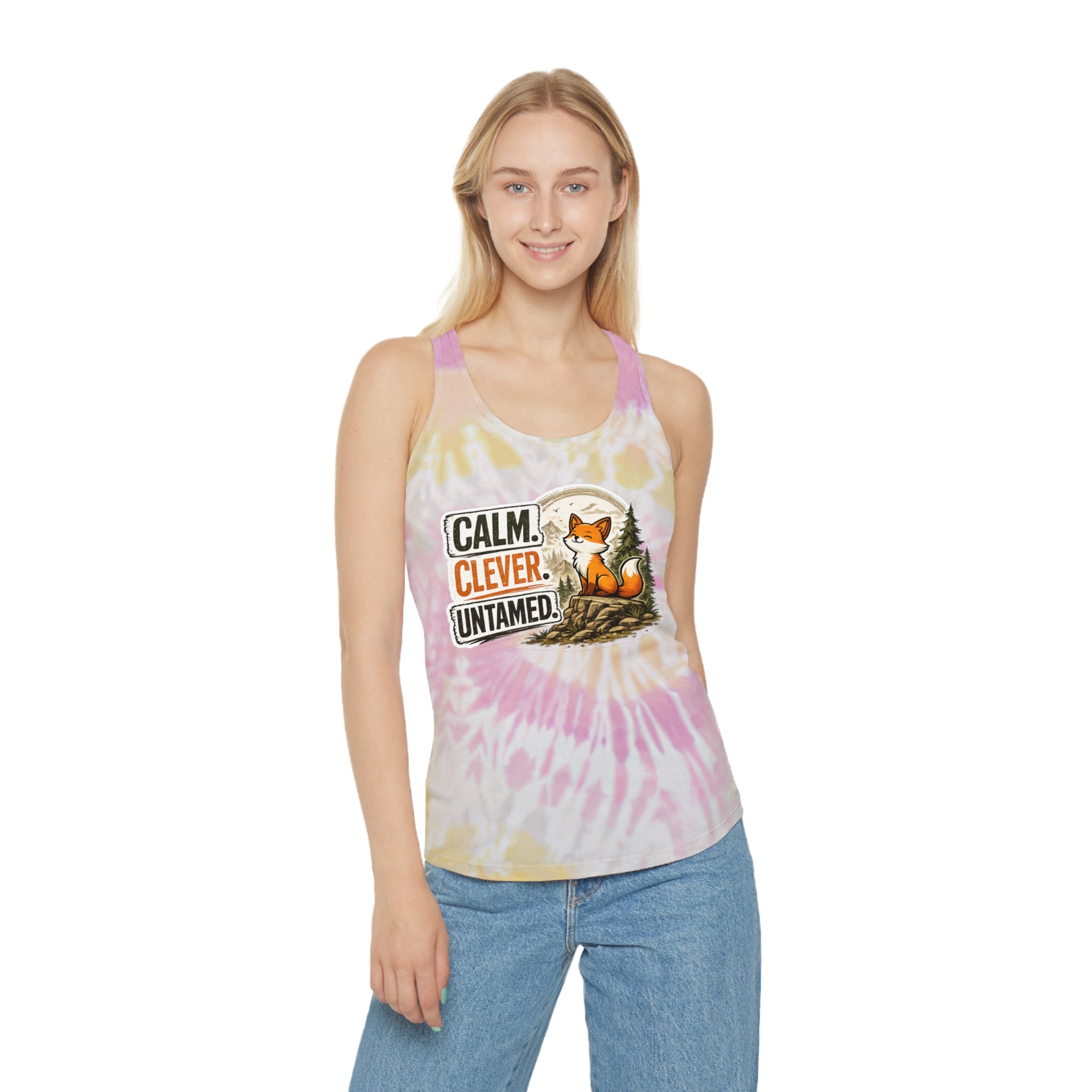 Calm Clever Untamed/Tie Dye Racerback Tank Top