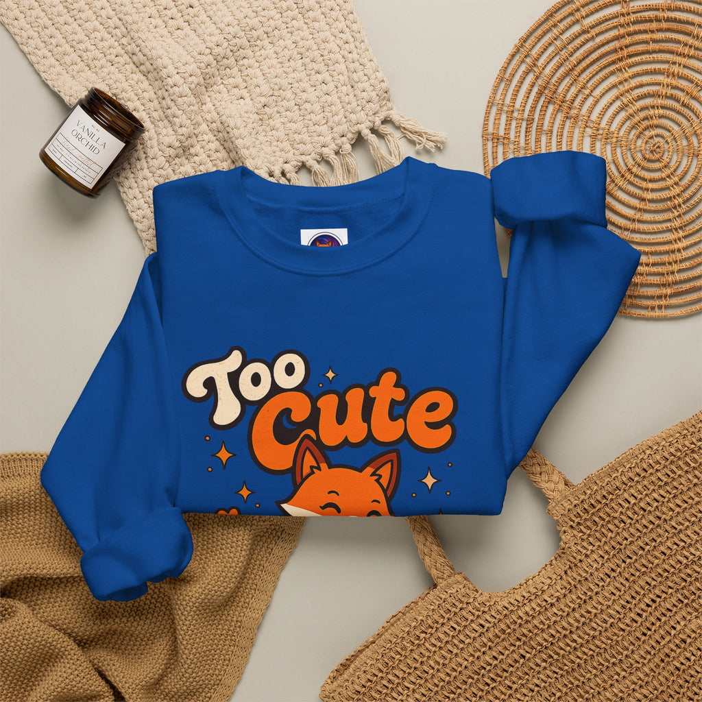 Too Cute To Care/Heavy Blend™ Crewneck Sweatshirt