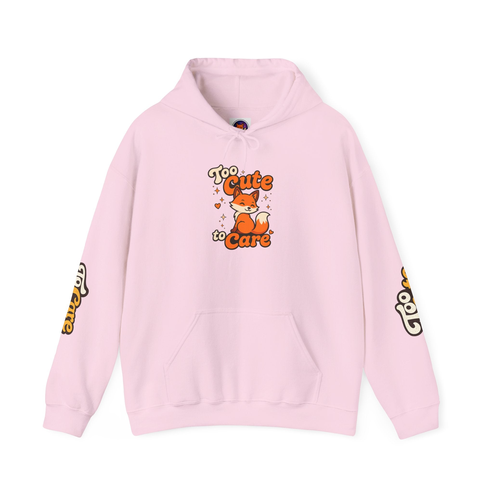 Too Cute To Care/Heavy Blend™ Hooded Sweatshirt