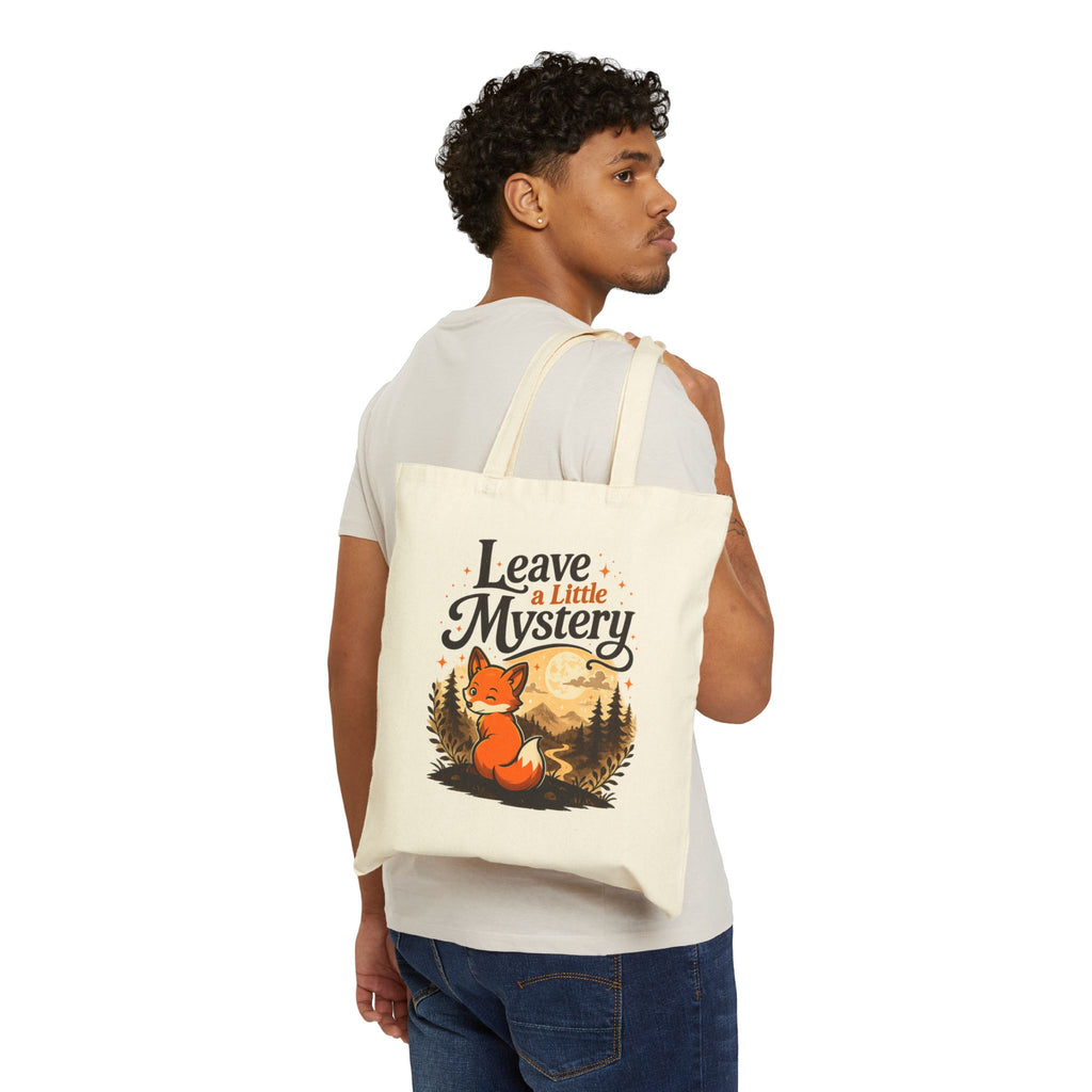 Leave a Little Mystery/Cotton Canvas Tote Bag