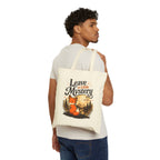 Leave a Little Mystery/Cotton Canvas Tote Bag