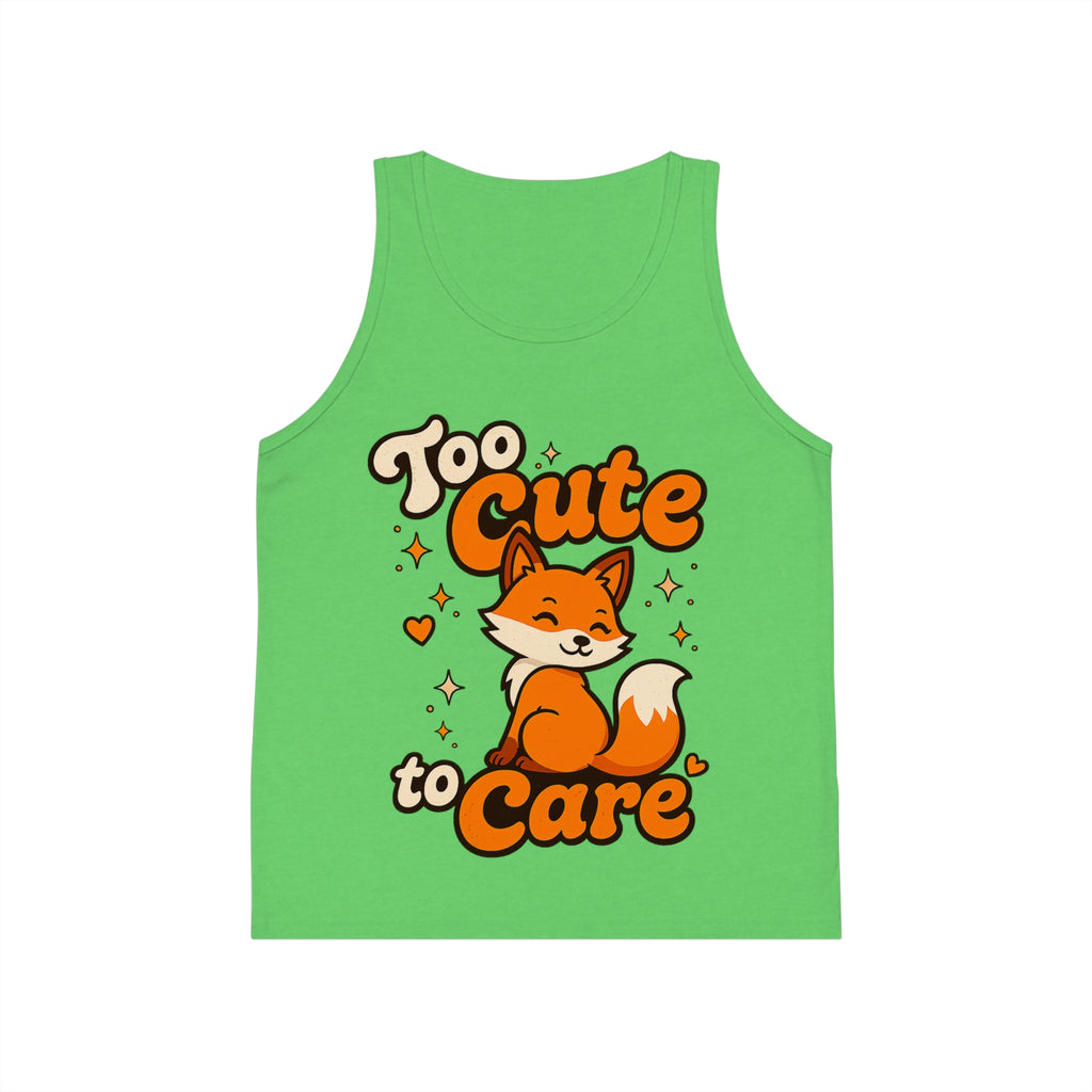 Too Cute To Care/Kid's Jersey Tank Top