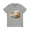Calm Clever Untamed/Jersey Short Sleeve V-Neck Tee