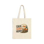 Calm Clever Untamed/Cotton Canvas Tote Bag