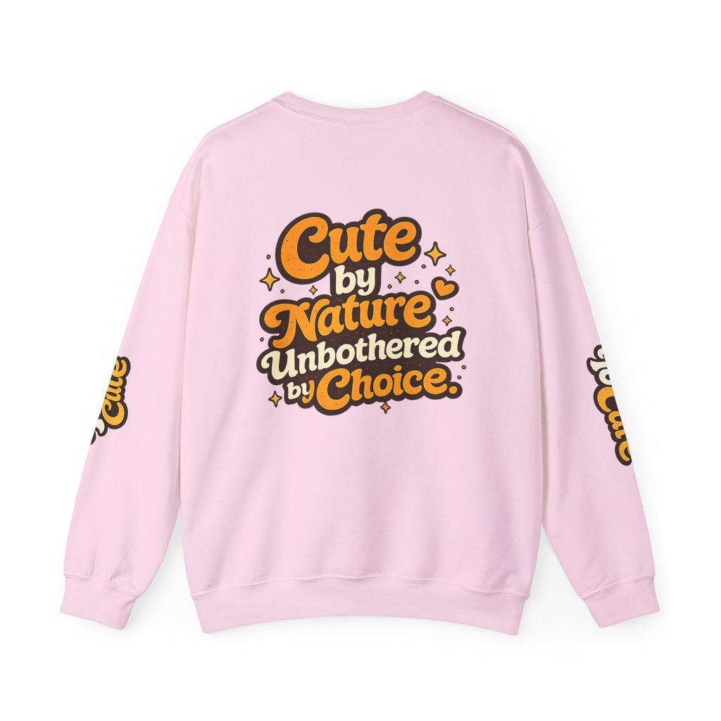 Too Cute To Care/Heavy Blend™ Crewneck Sweatshirt