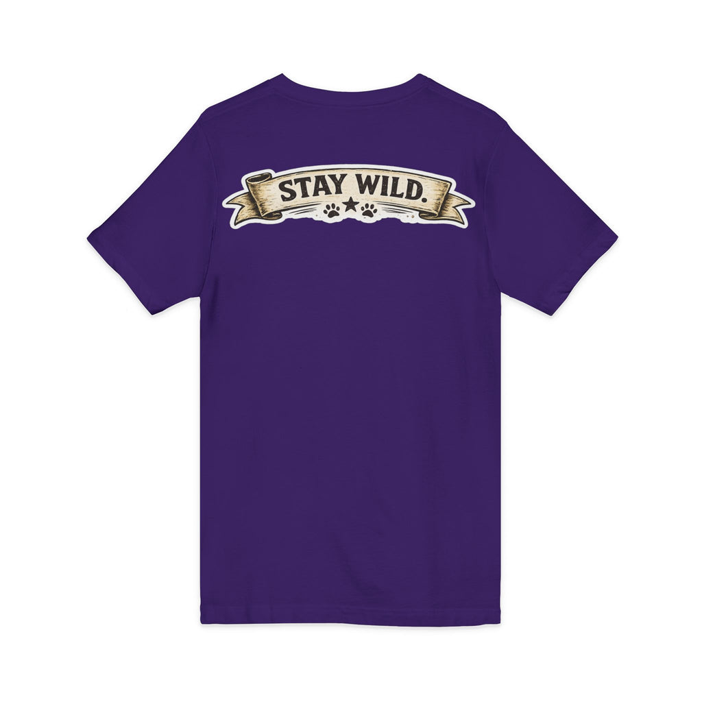 Calm Clever Untamed/Jersey Short Sleeve V-Neck Tee