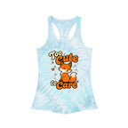 Too Cute To Care/Racerback Tank Top