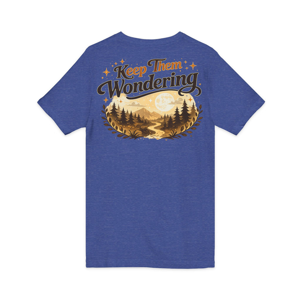 Leave A Little Mystery/Jersey Short Sleeve V-Neck Tee
