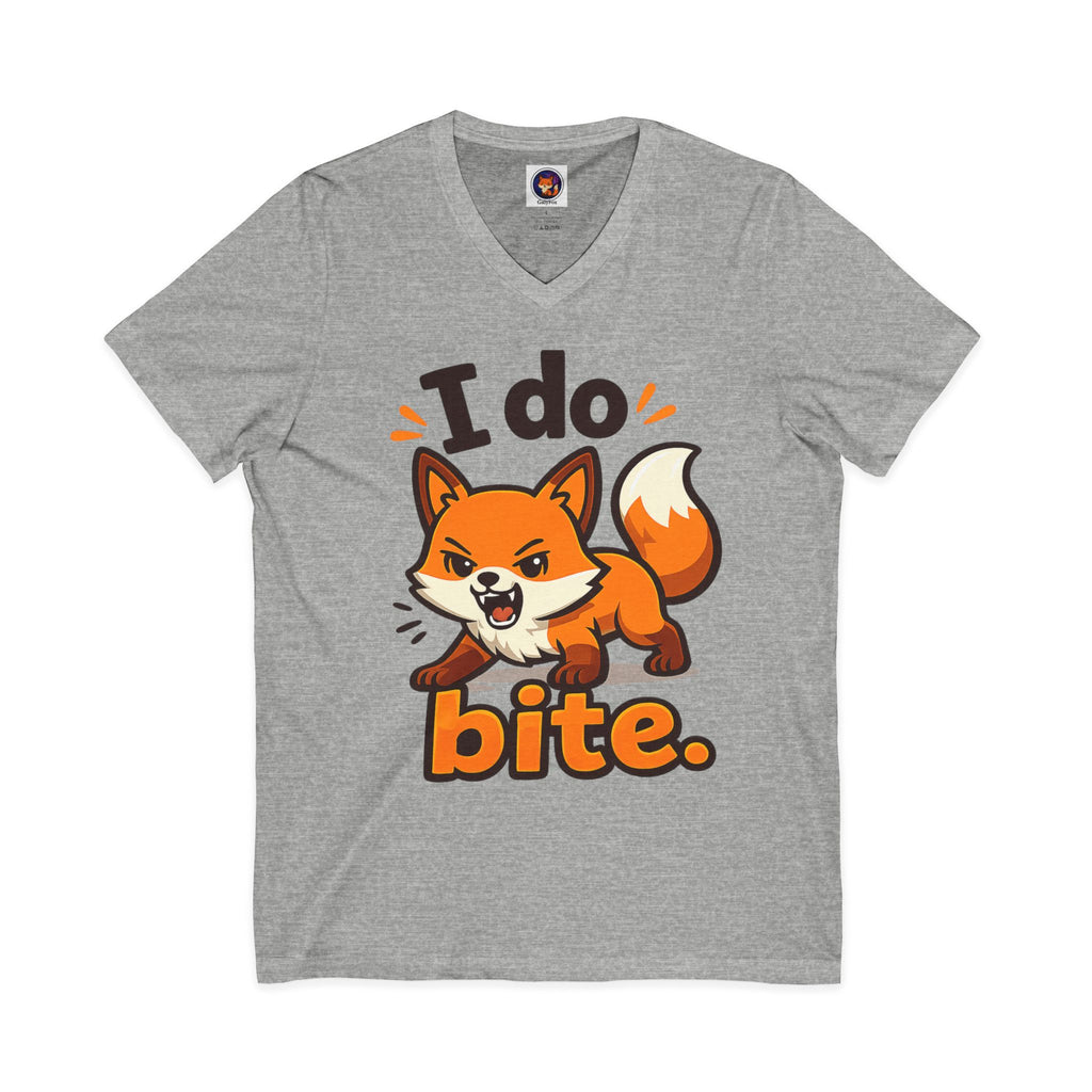 I Do Bite/Jersey Short Sleeve V-Neck Tee