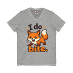 I Do Bite/Jersey Short Sleeve V-Neck Tee