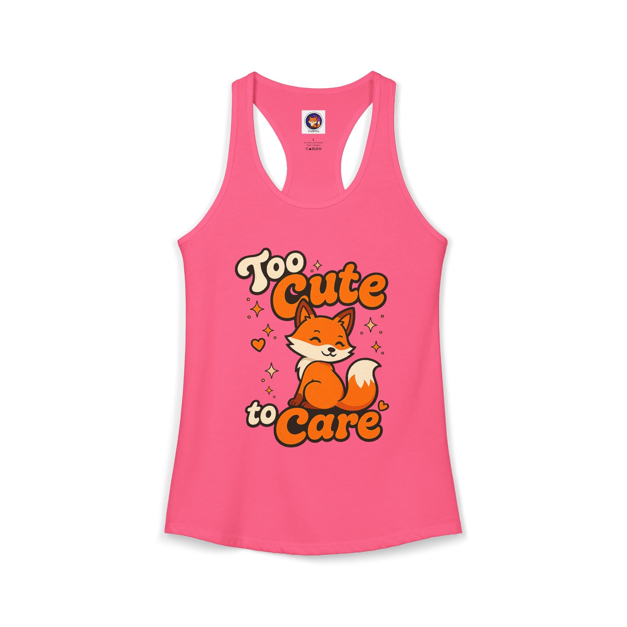 Too Cute To Care/Ideal Racerback Tank