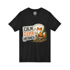 Calm Clever Untamed/Jersey Short Sleeve V-Neck Tee