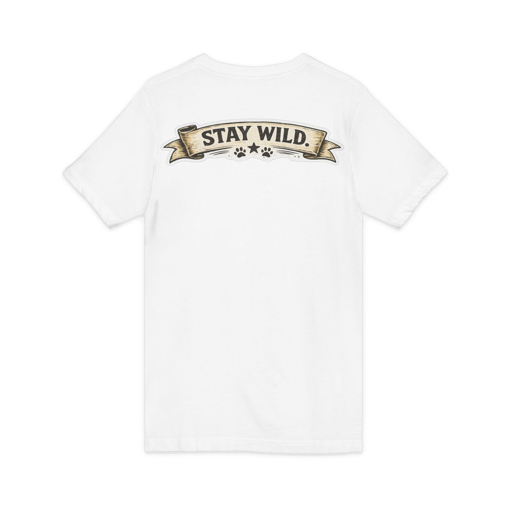Calm Clever Untamed/Jersey Short Sleeve V-Neck Tee