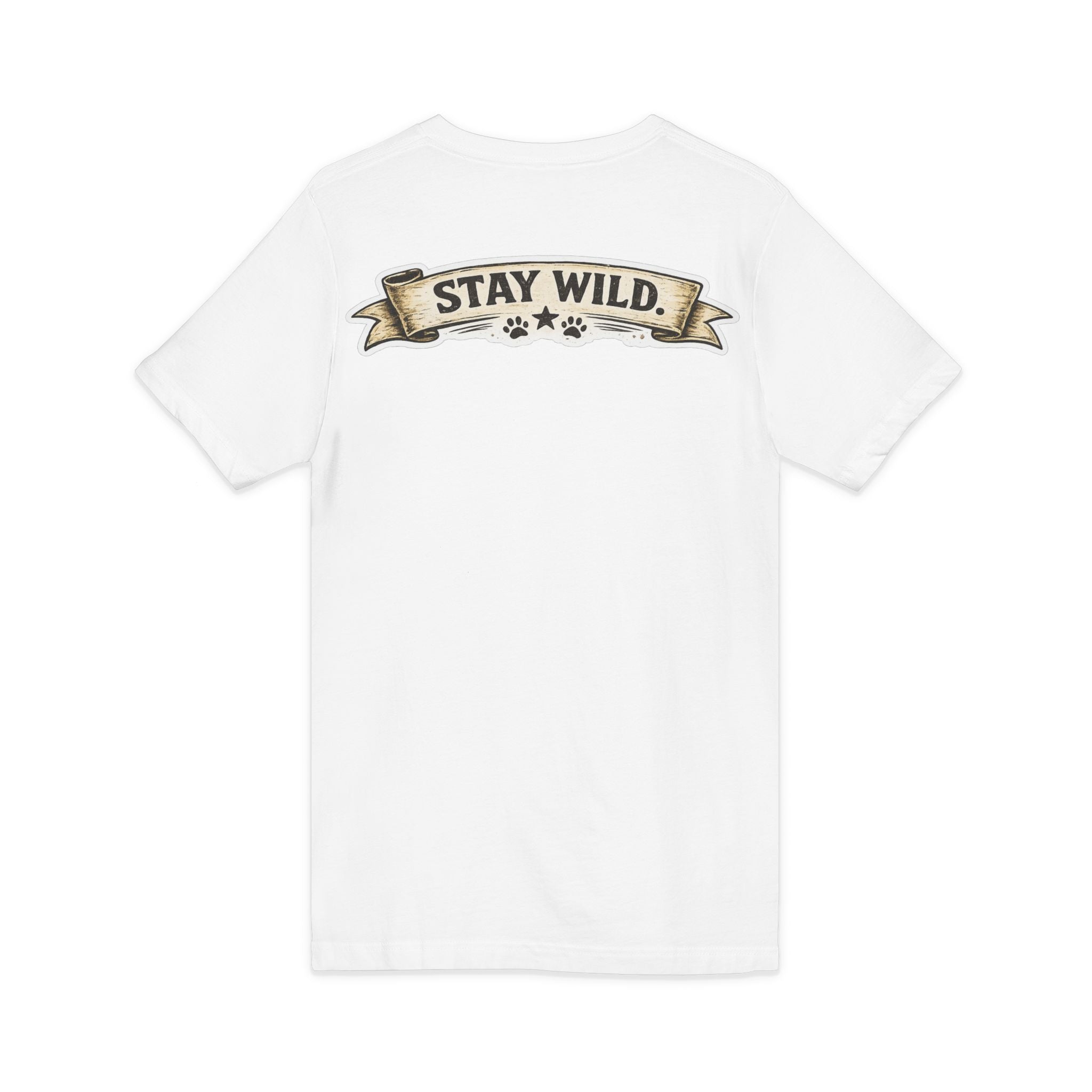 Calm Clever Untamed/Jersey Short Sleeve V-Neck Tee