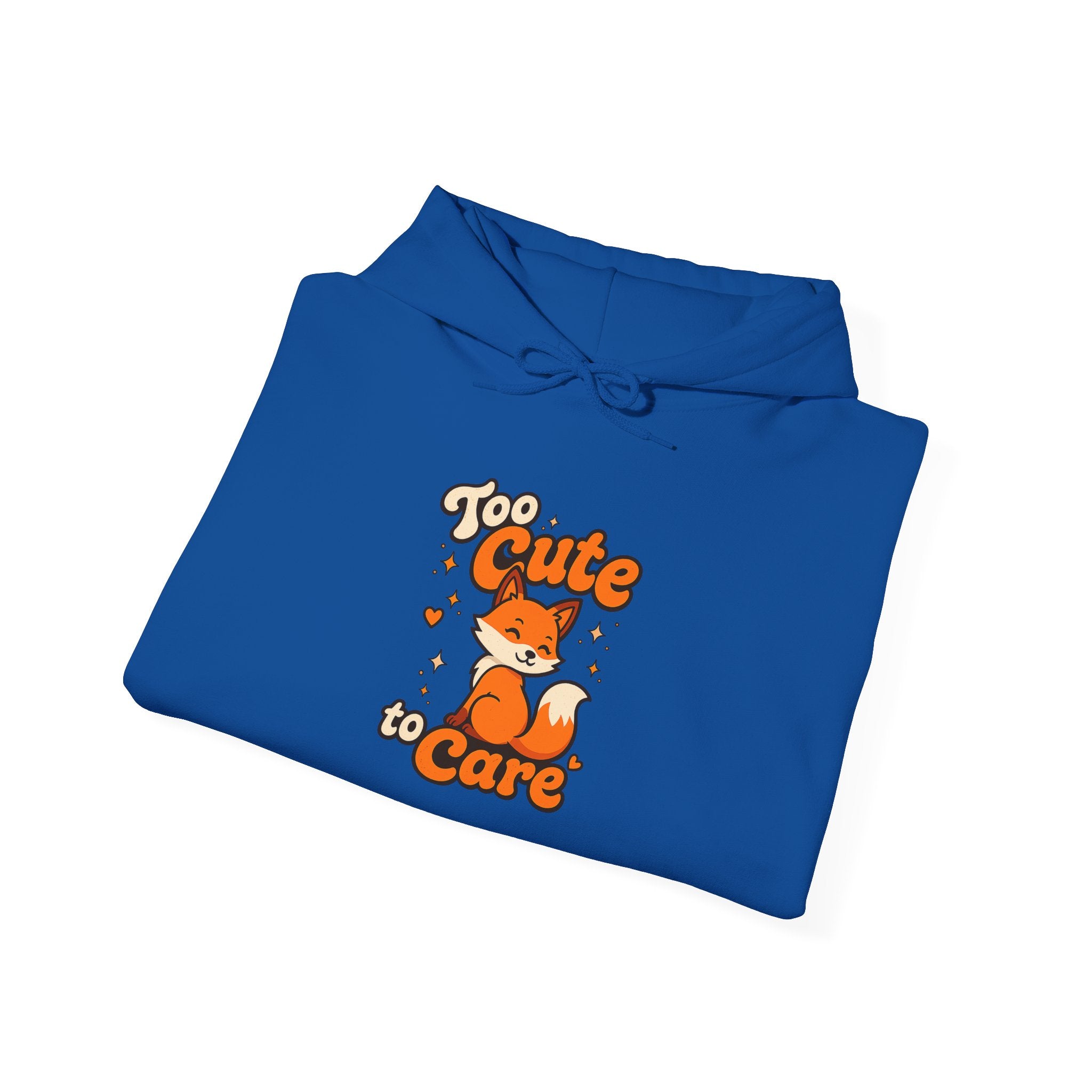 Too Cute To Care/Heavy Blend™ Hooded Sweatshirt