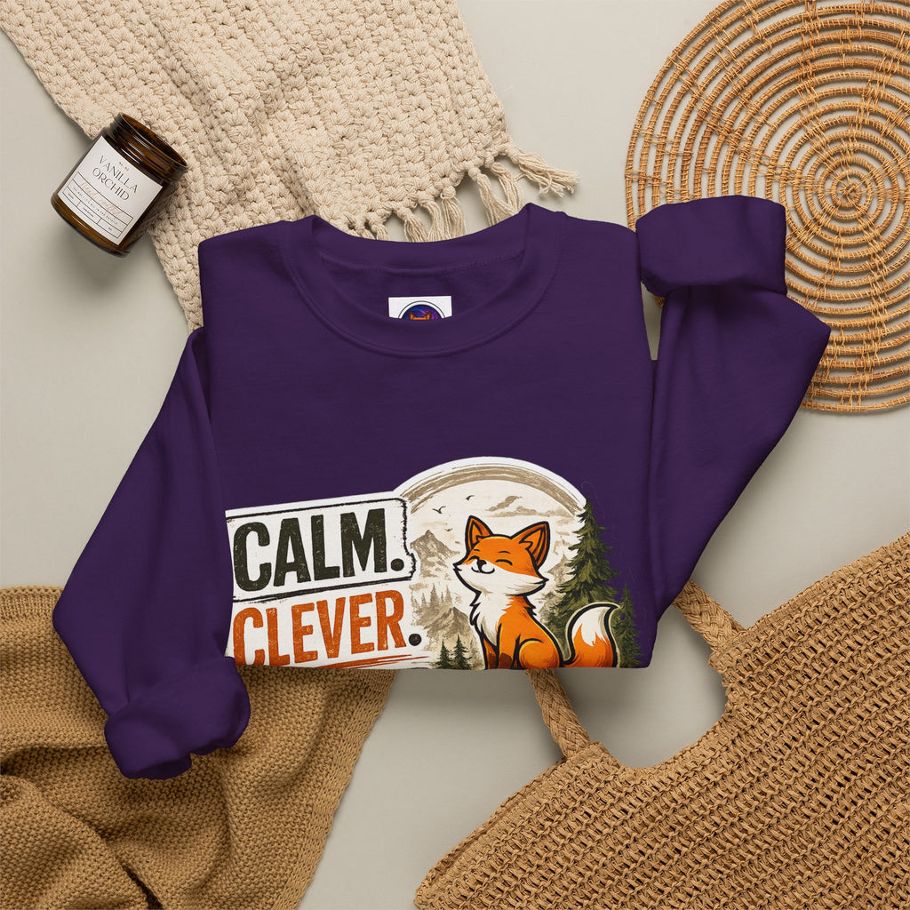Calm Clever Untamed/Heavy Blend™ Crewneck Sweatshirt