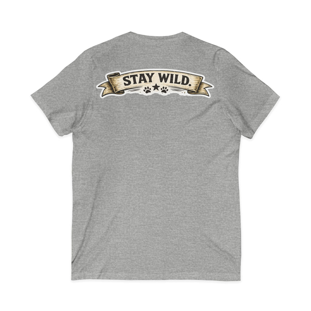 Calm Clever Untamed/Jersey Short Sleeve V-Neck Tee