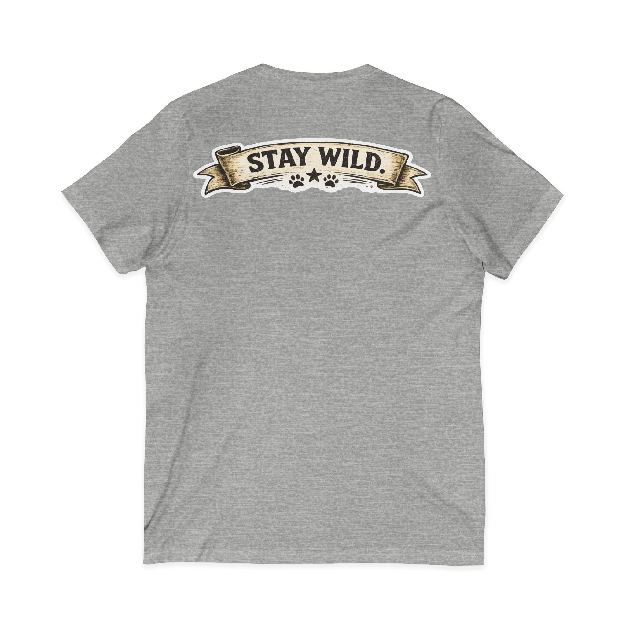 Calm Clever Untamed/Jersey Short Sleeve V-Neck Tee