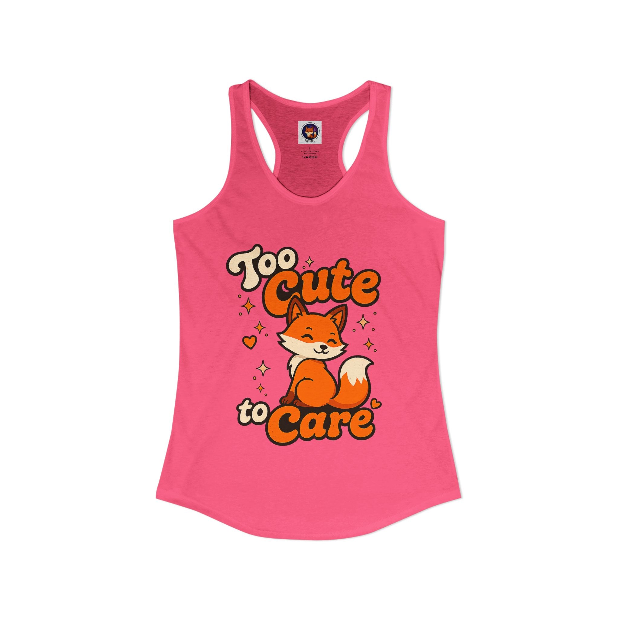 Too Cute Too Care/Ideal Racerback Tank