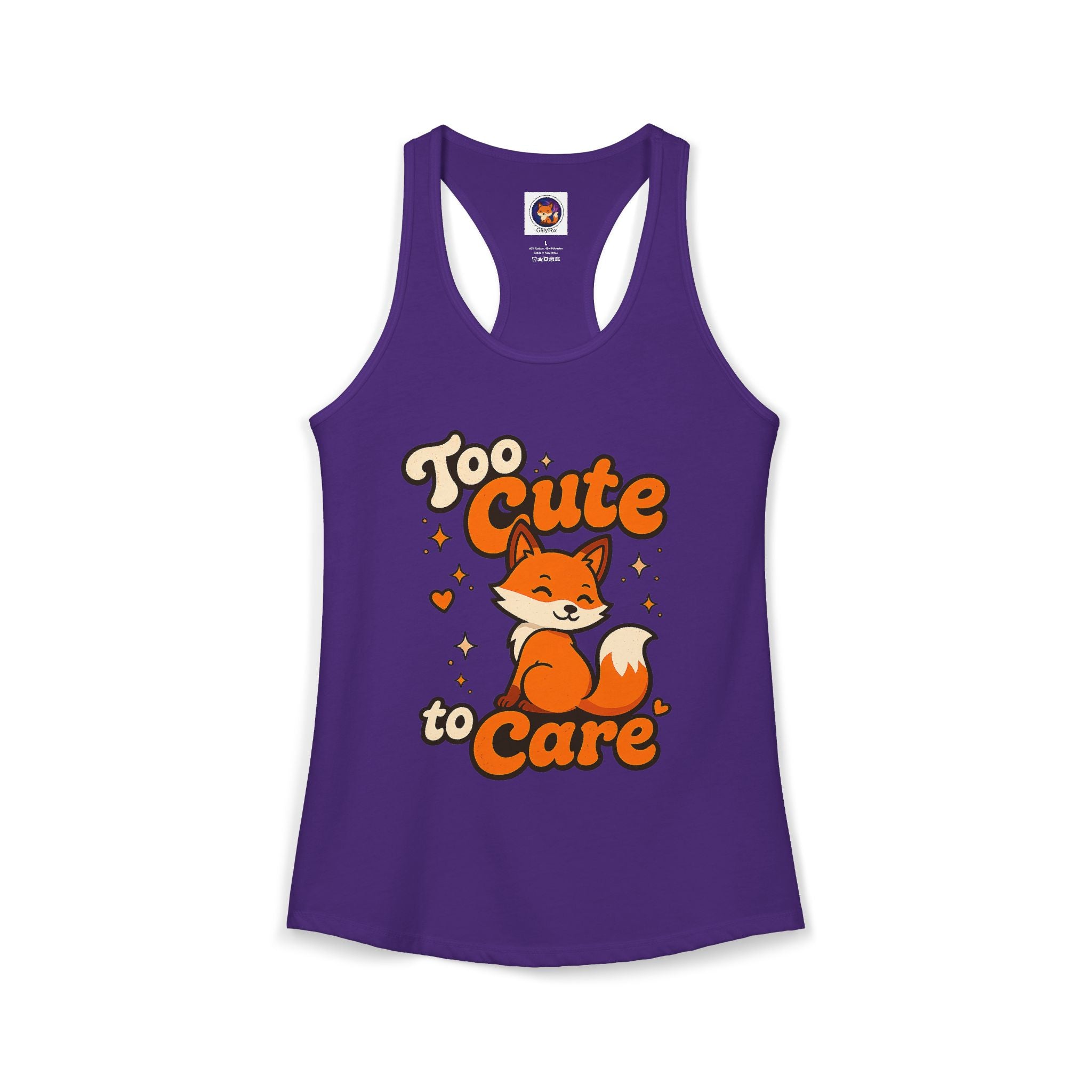Too Cute Too Care/Ideal Racerback Tank