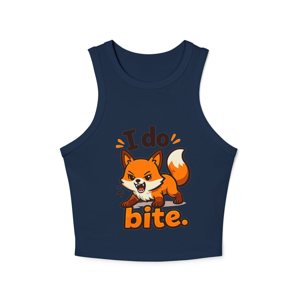 I Do Bite/Micro Rib Racer Tank Top