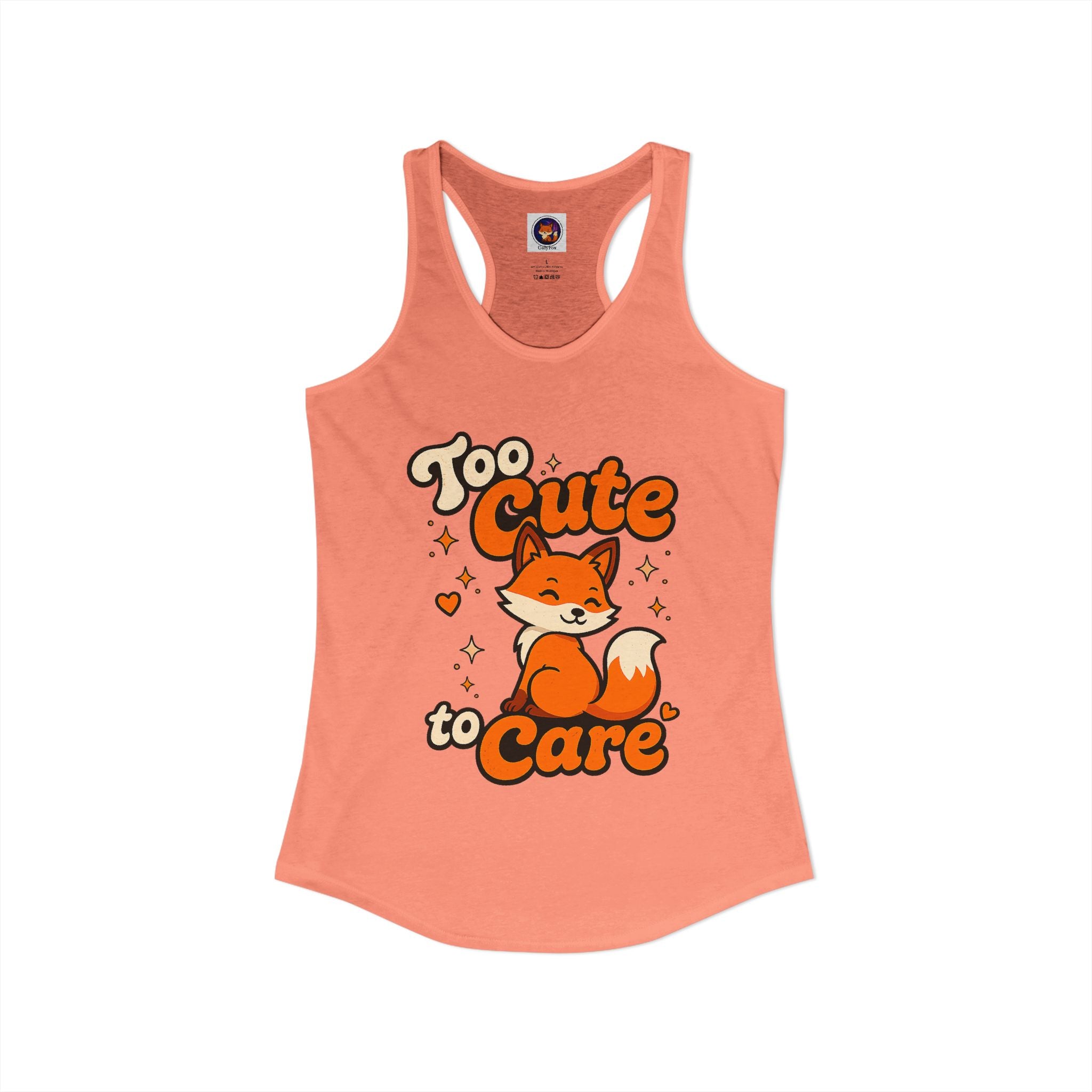 Too Cute To Care/Ideal Racerback Tank