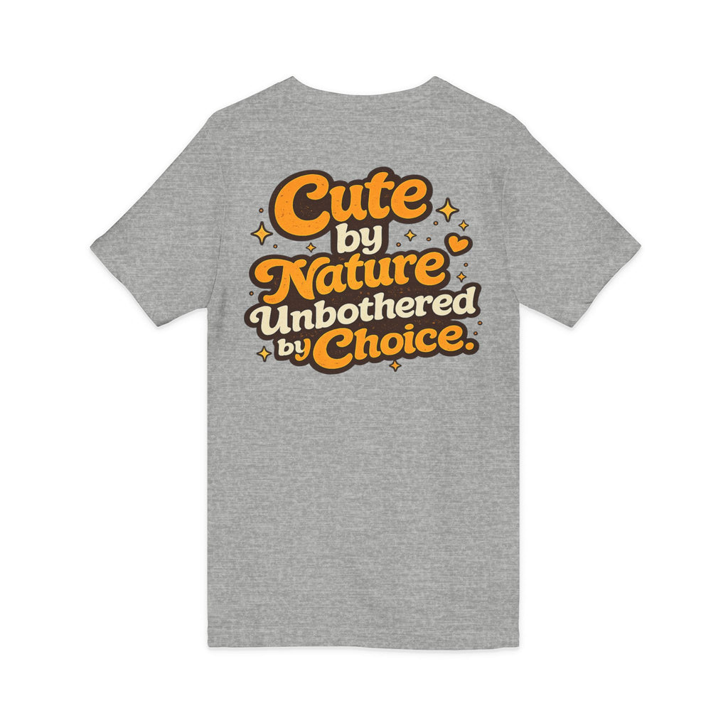 Too Cute To Care/Jersey Short Sleeve V-Neck Tee
