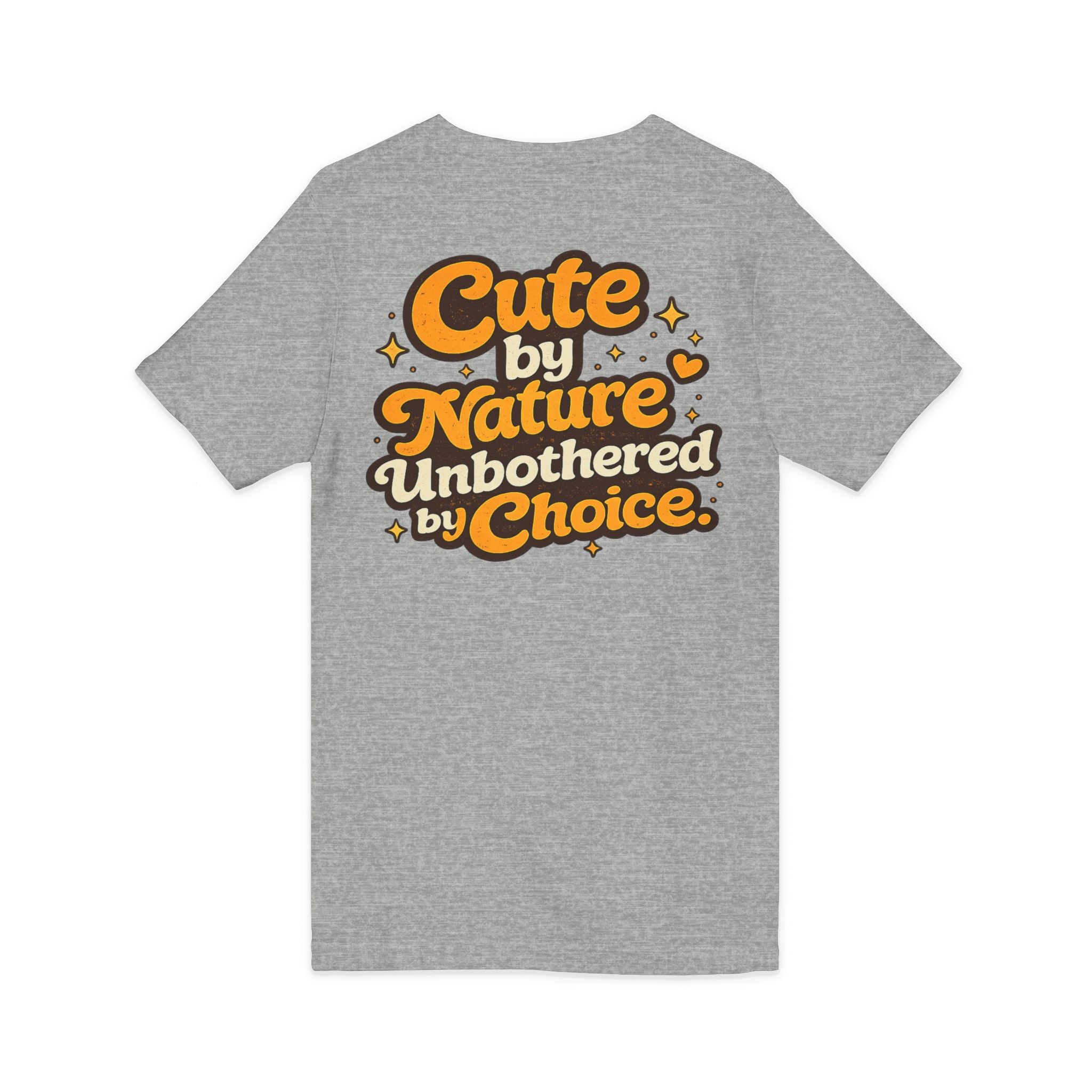Too Cute To Care/Jersey Short Sleeve V-Neck Tee
