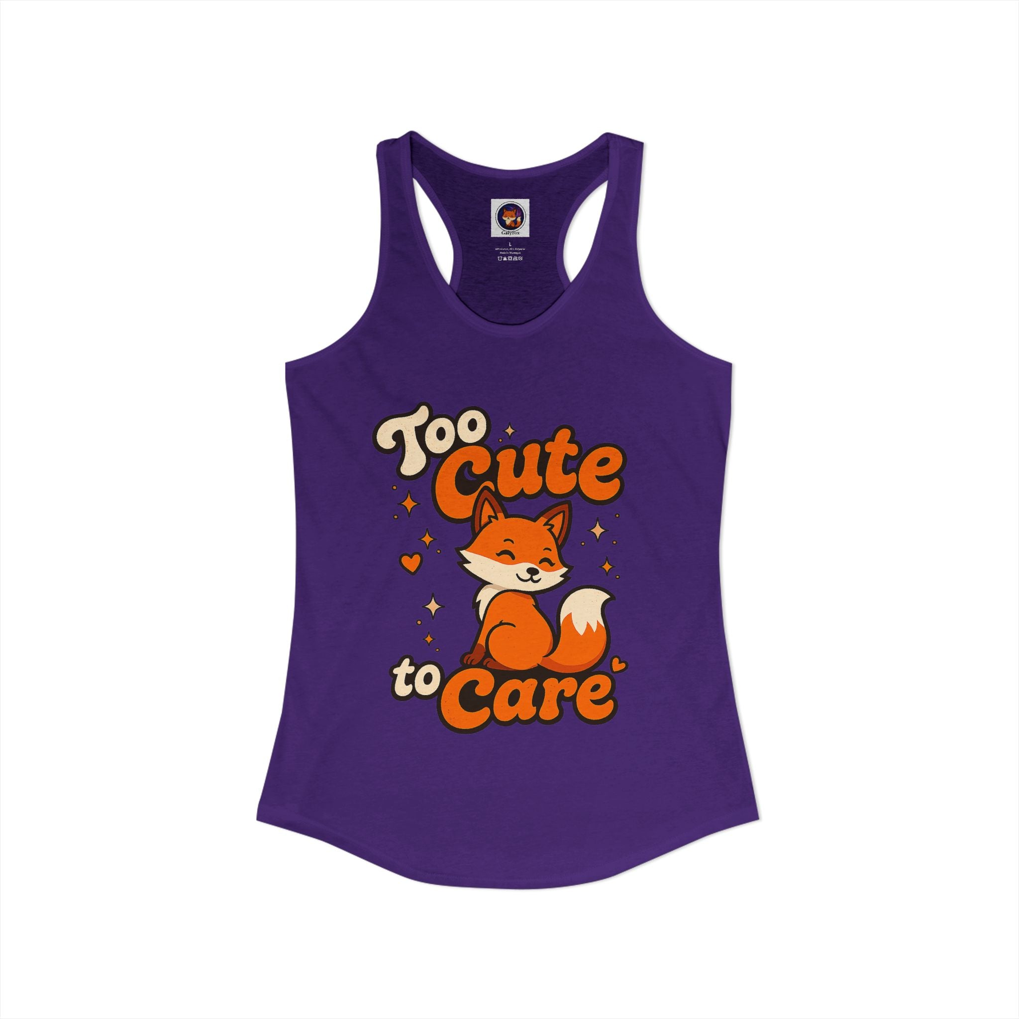 Too Cute Too Care/Ideal Racerback Tank