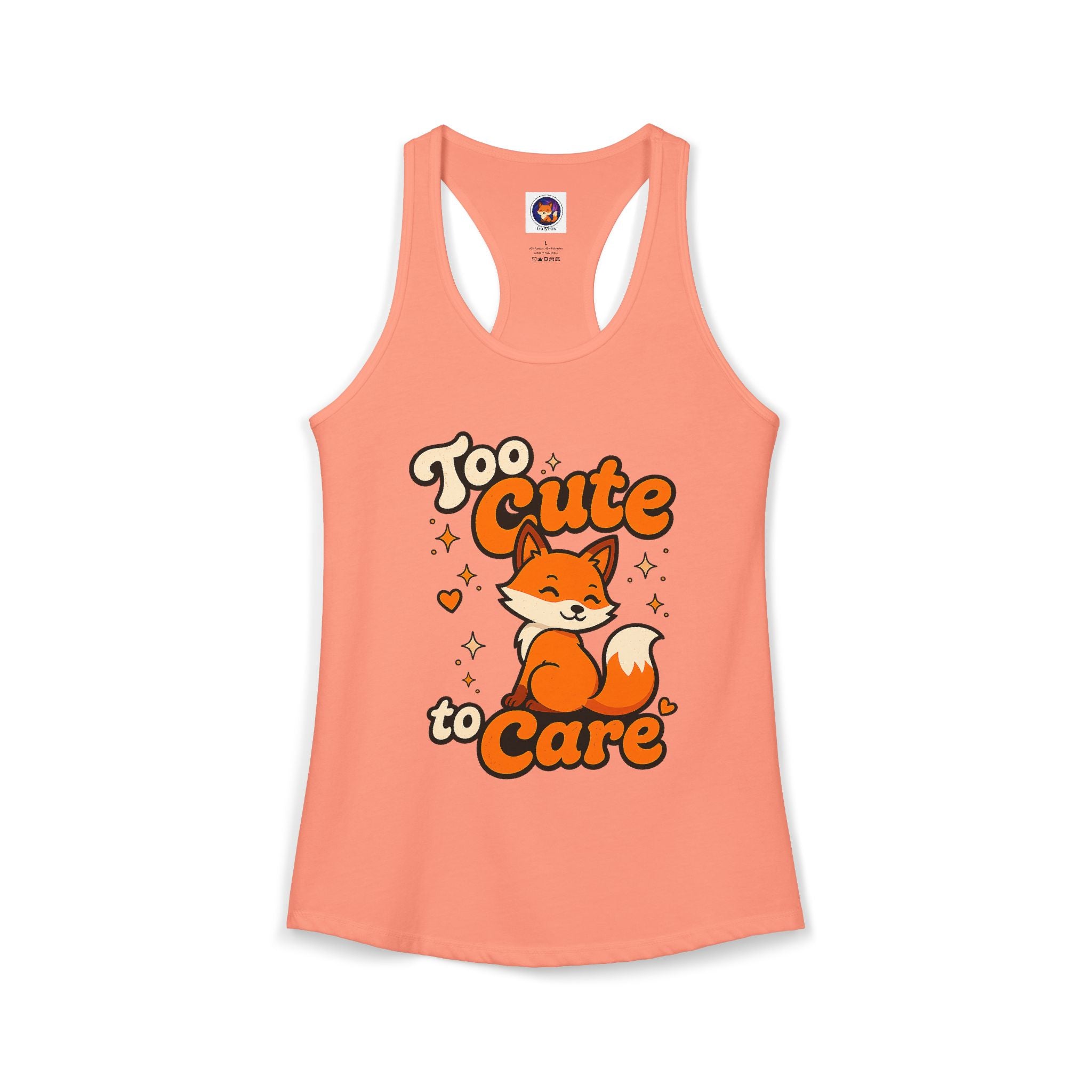 Too Cute To Care/Ideal Racerback Tank