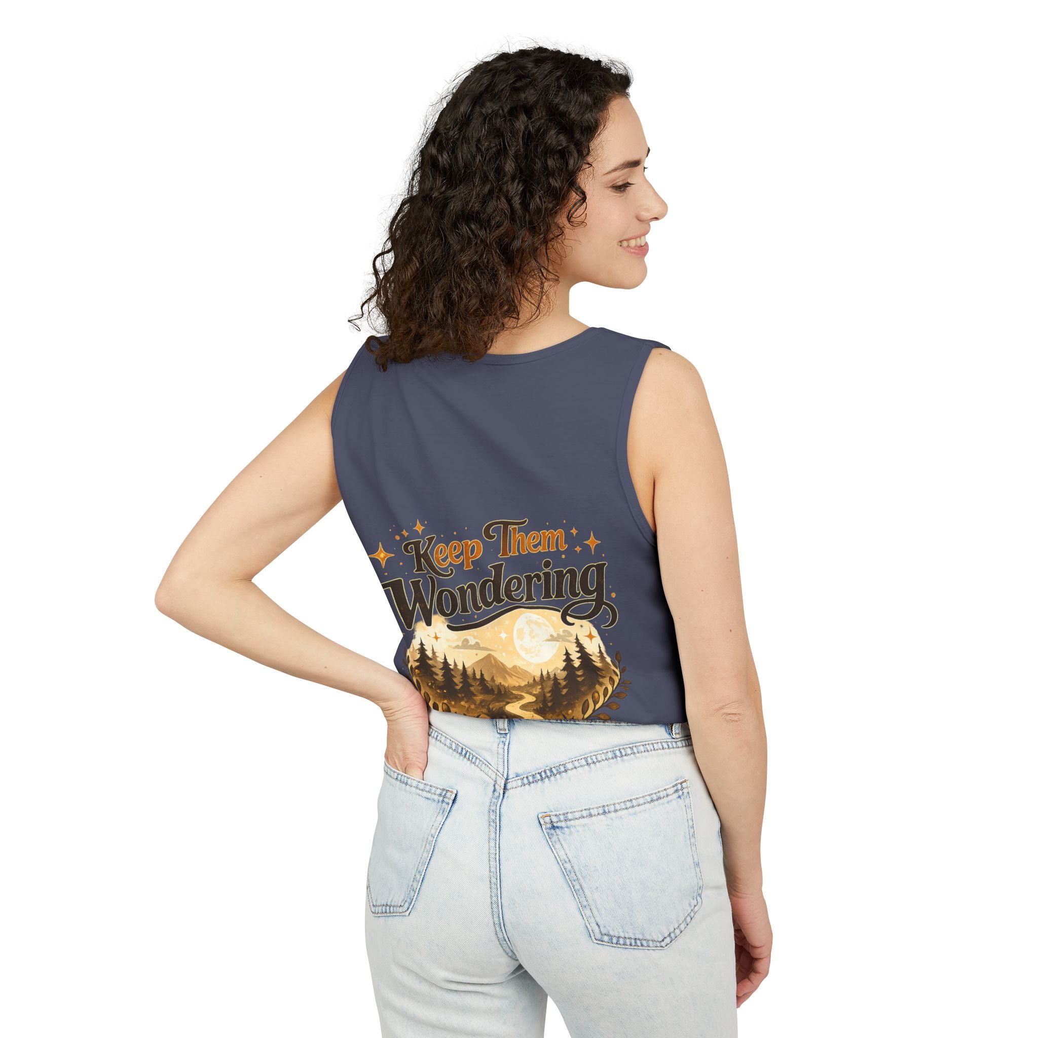 Leave A Little Mystery/Garment-Dyed Tank Top