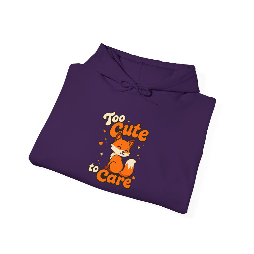 Too Cute To Care/Heavy Blend™ Hooded Sweatshirt