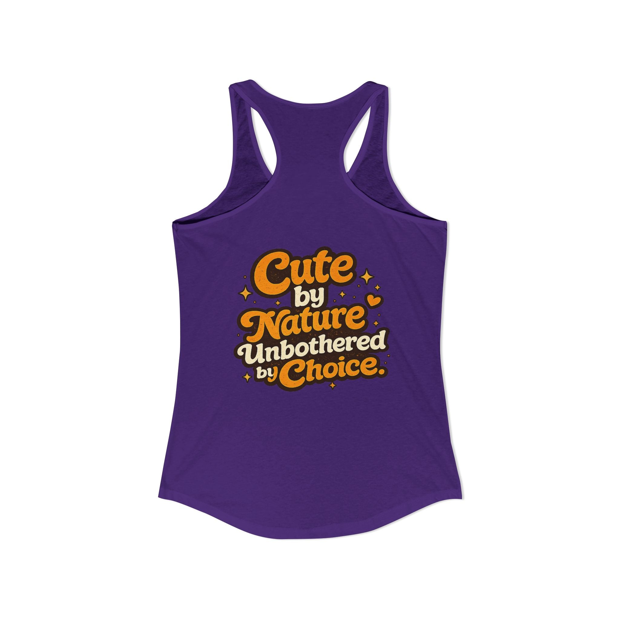 Too Cute To Care/Ideal Racerback Tank