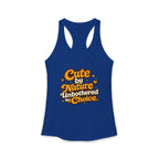 Too Cute To Care/Ideal Racerback Tank