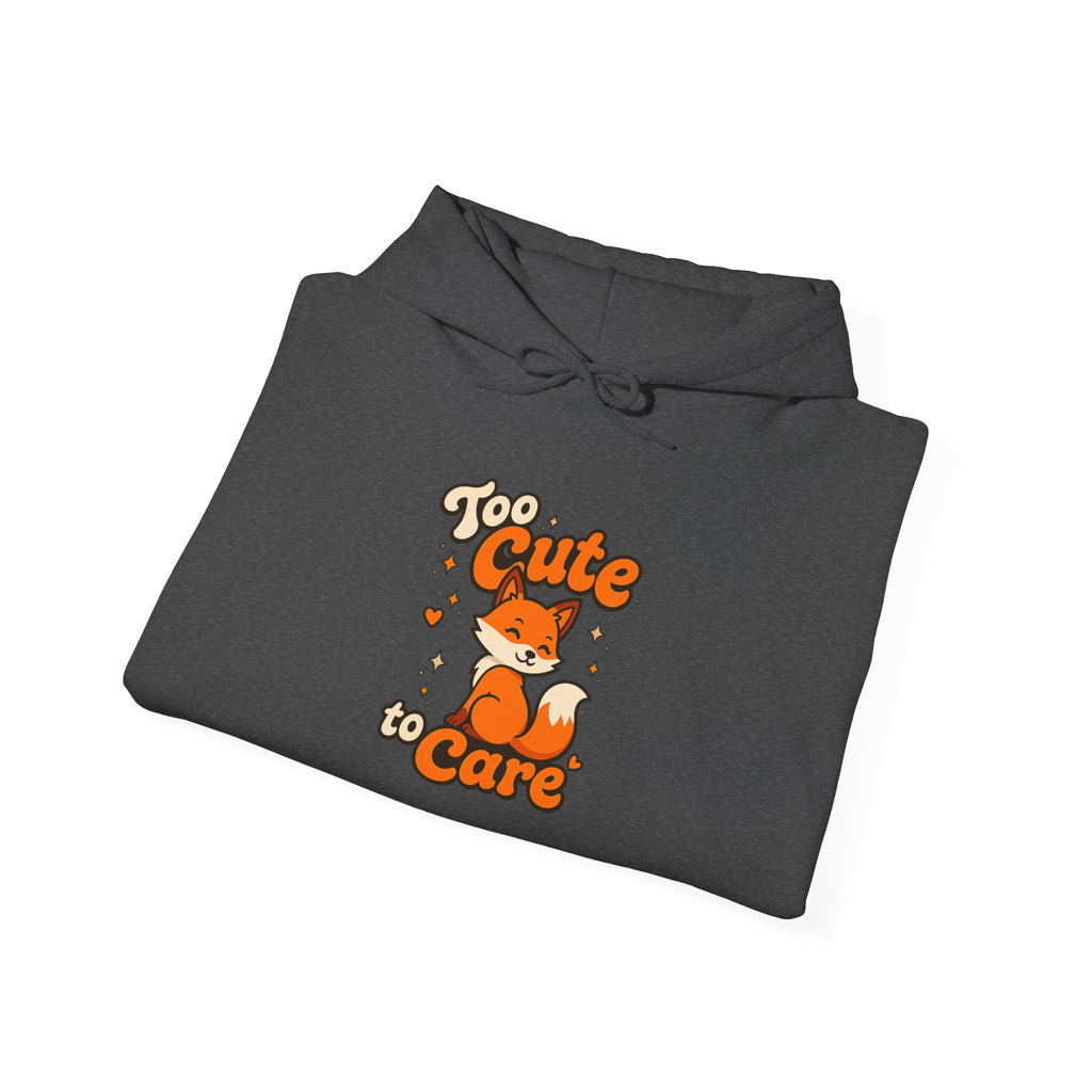 Too Cute To Care/Heavy Blend™ Hooded Sweatshirt