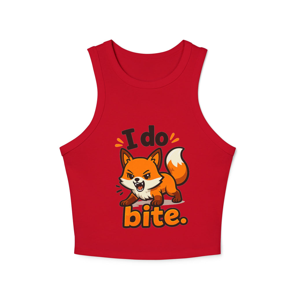 I Do Bite/Micro Rib Racer Tank Top
