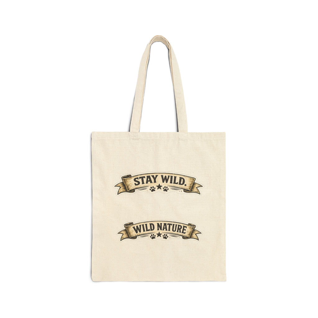 Calm Clever Untamed/Cotton Canvas Tote Bag