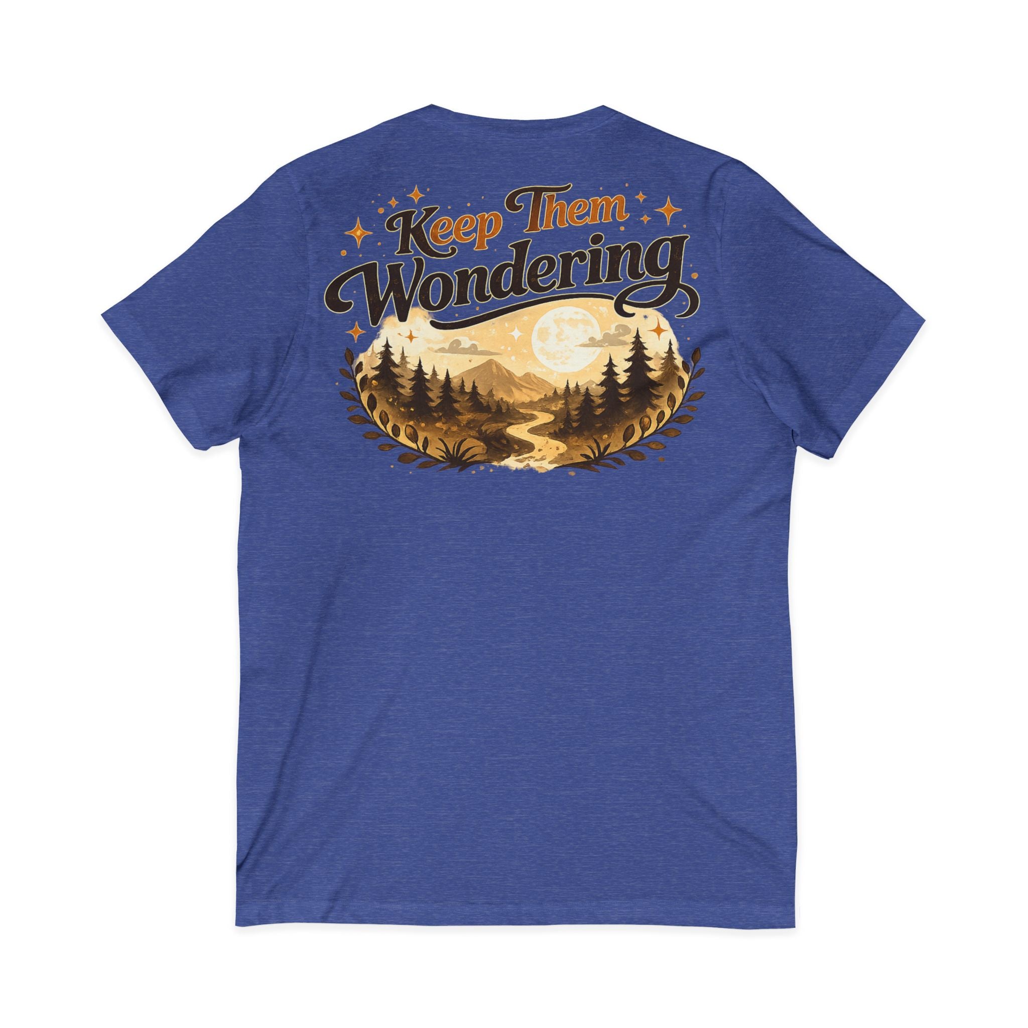 Leave A Little Mystery/Jersey Short Sleeve V-Neck Tee