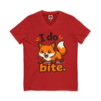 I Do Bite/Jersey Short Sleeve V-Neck Tee